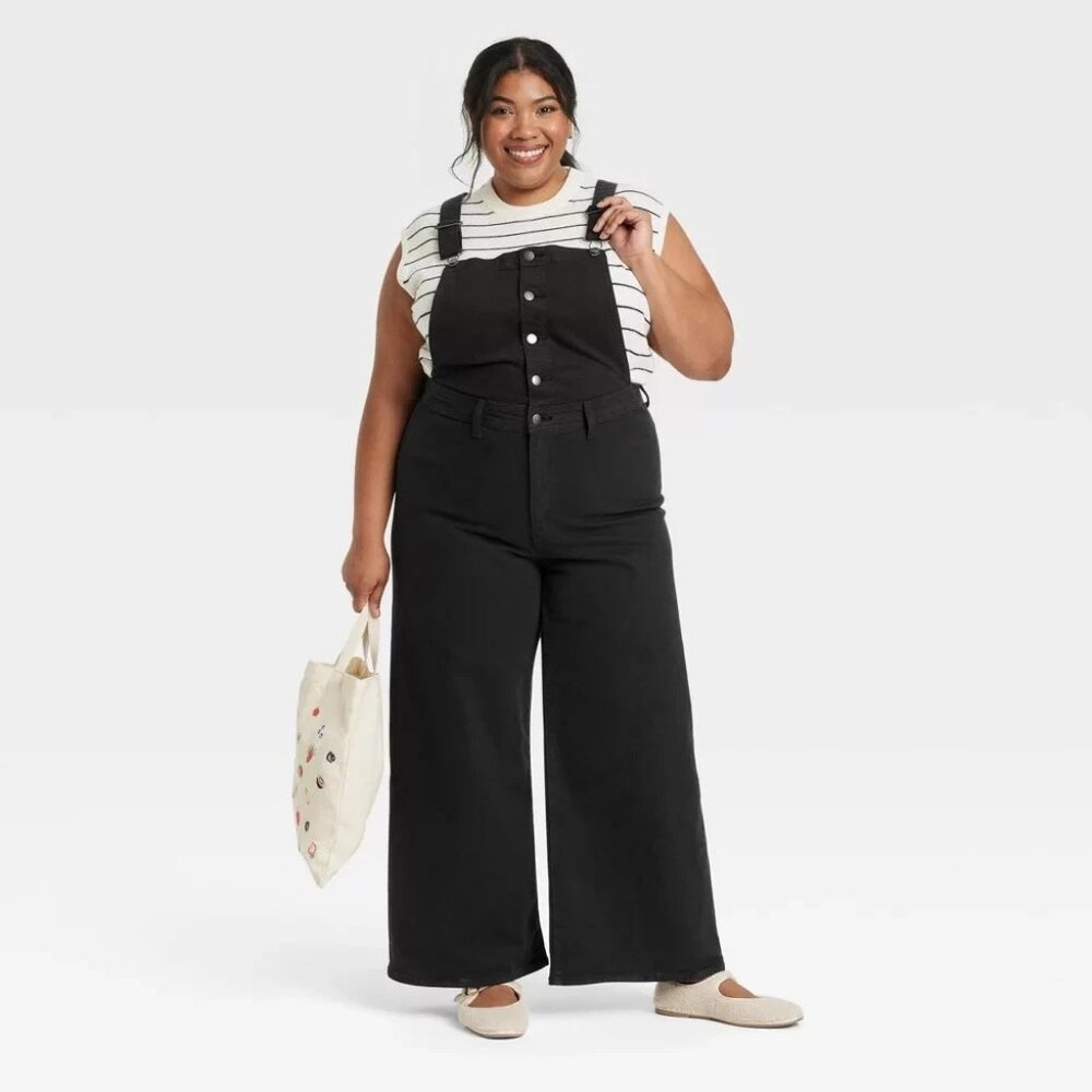 Women's Universal Thread Denim Sailor Overalls